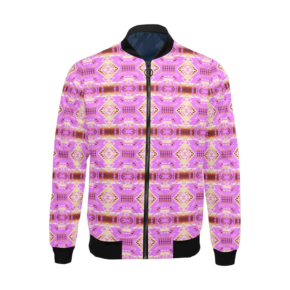 Gathering Earth Lilac Bomber Jacket for Men