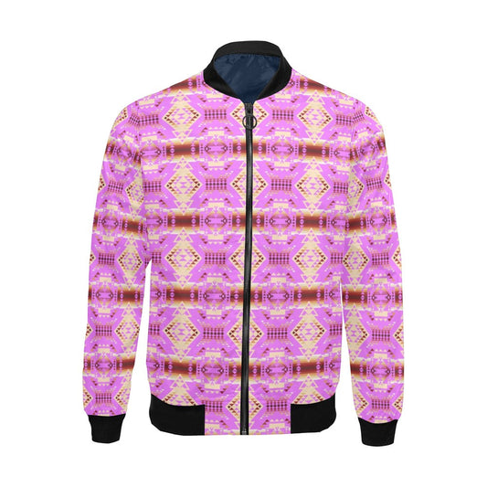 Gathering Earth Lilac Bomber Jacket