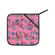 Load image into Gallery viewer, Blue Trio Bubblegum Oven Mitt &amp; Pot Holder
