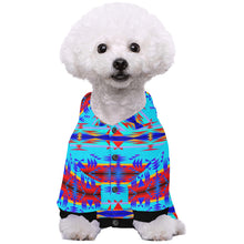 Load image into Gallery viewer, Between the Mountains Blue Pet Dog Hoodie
