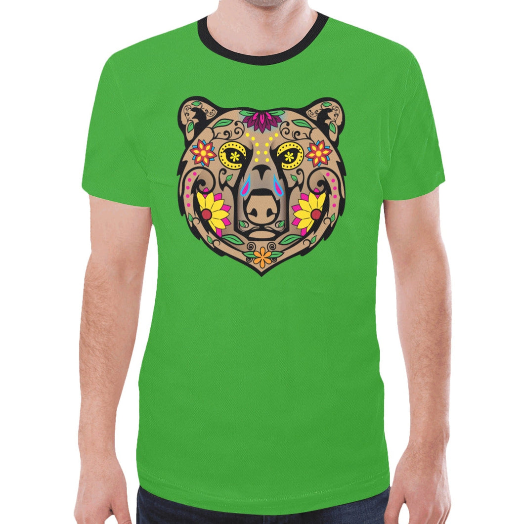 Bear Spirit Guide Green T-shirt for Men