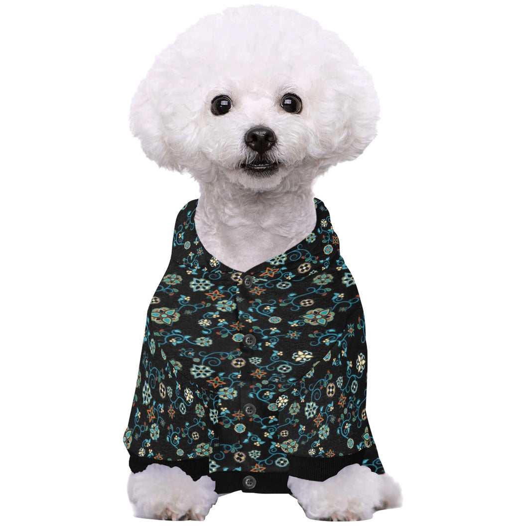 Ocean Bloom Pet Dog Hoodie