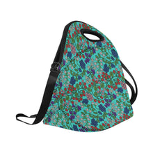 Load image into Gallery viewer, Takwakin Harvest Turquoise Neoprene Lunch Bag/Large
