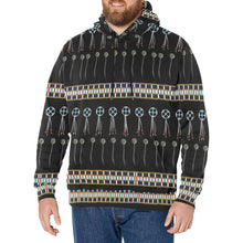 Load image into Gallery viewer, Beaded Bracelet Men&#39;s Long Sleeve Fleece Hoodie
