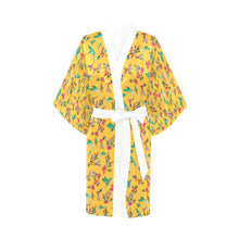 Load image into Gallery viewer, Swift Pastel Yellow Kimono Robe
