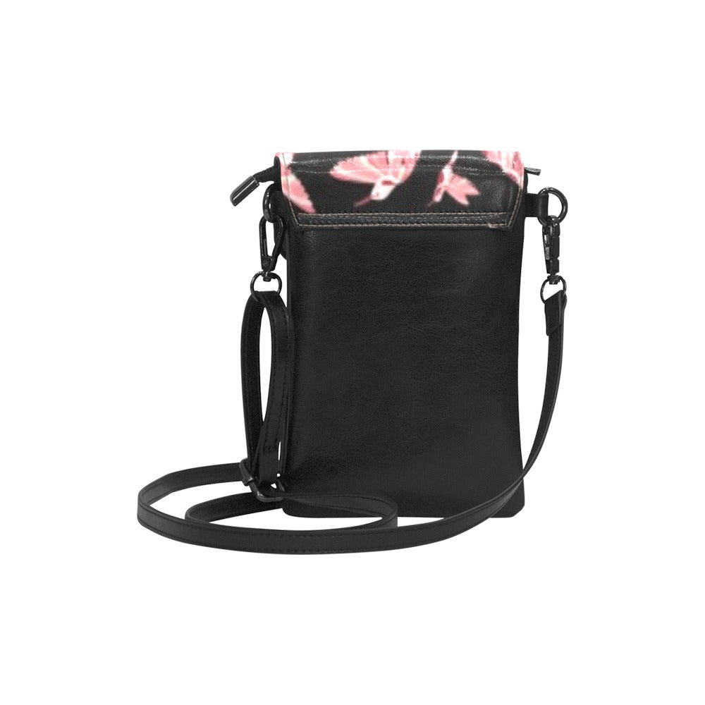 Strawberry Black Small Cell Phone Purse