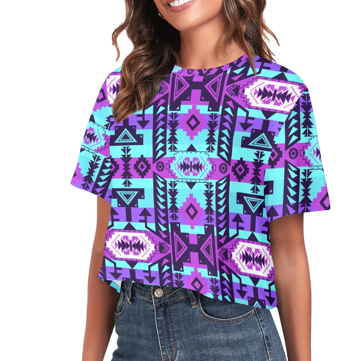 Chiefs Mountain Sky Crop Top