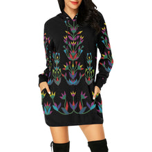 Load image into Gallery viewer, Dakota Diamond Memories (Black) Hoodie Dress
