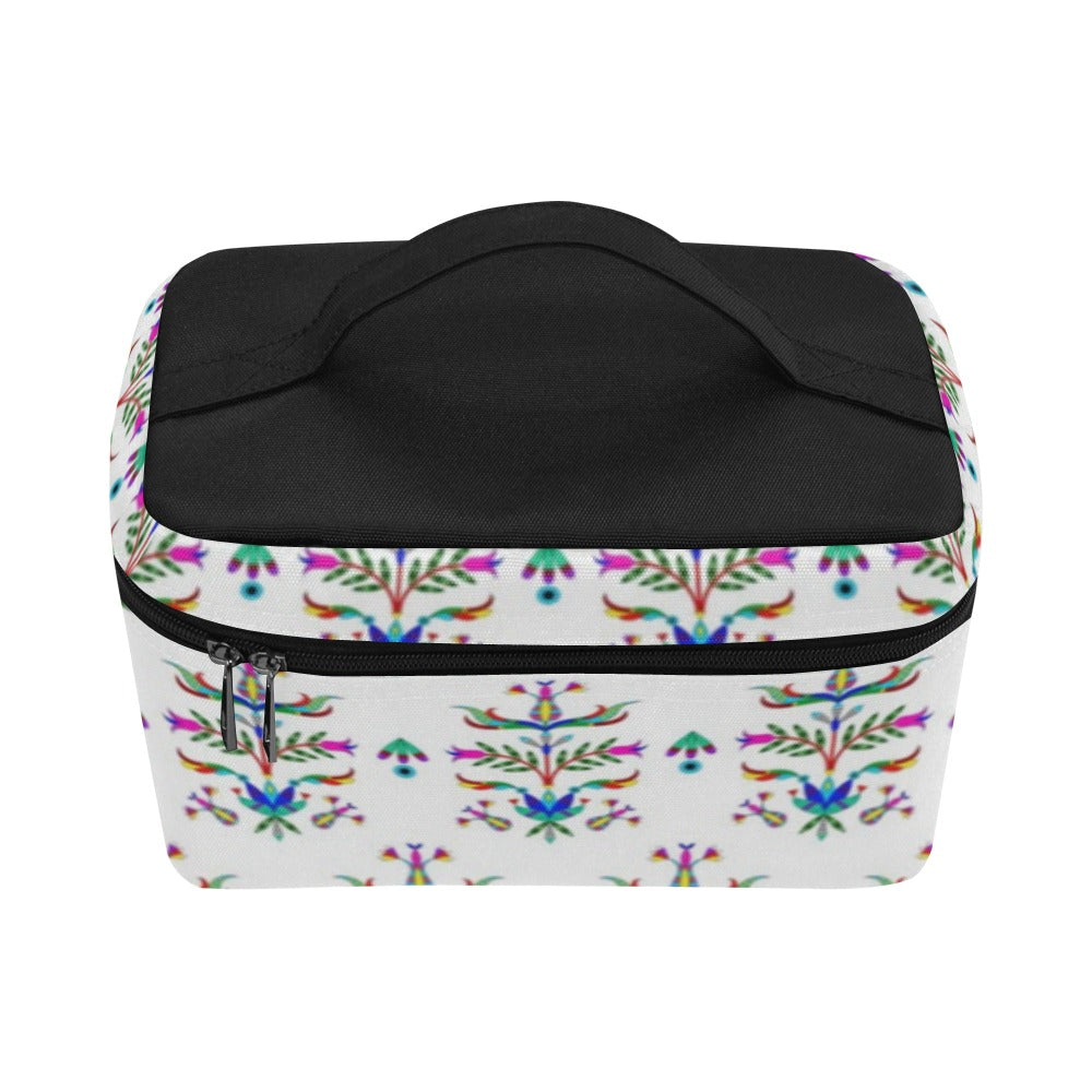 Dakota Damask White Cosmetic Bag/Large