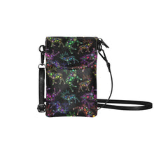 Load image into Gallery viewer, Neon Floral Elks Small Cell Phone Purse
