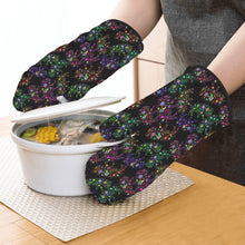 Load image into Gallery viewer, Neon Floral Buffalos Oven Mitt &amp; Pot Holder
