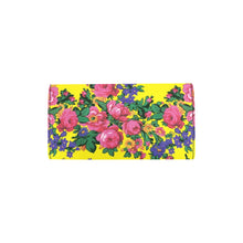 Load image into Gallery viewer, Kokum&#39;s Revenge-Yellow Women&#39;s Trifold Wallet
