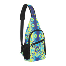 Load image into Gallery viewer, Kaleidoscope Jaune Bleu Chest Bag
