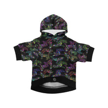 Load image into Gallery viewer, Neon Floral Wolves Pet Dog Hoodie
