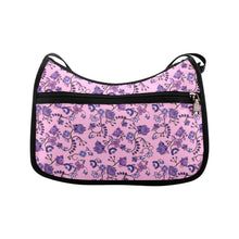 Load image into Gallery viewer, Purple Floral Amour Crossbody Bags
