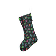 Load image into Gallery viewer, Berry Flowers Black Christmas Stocking
