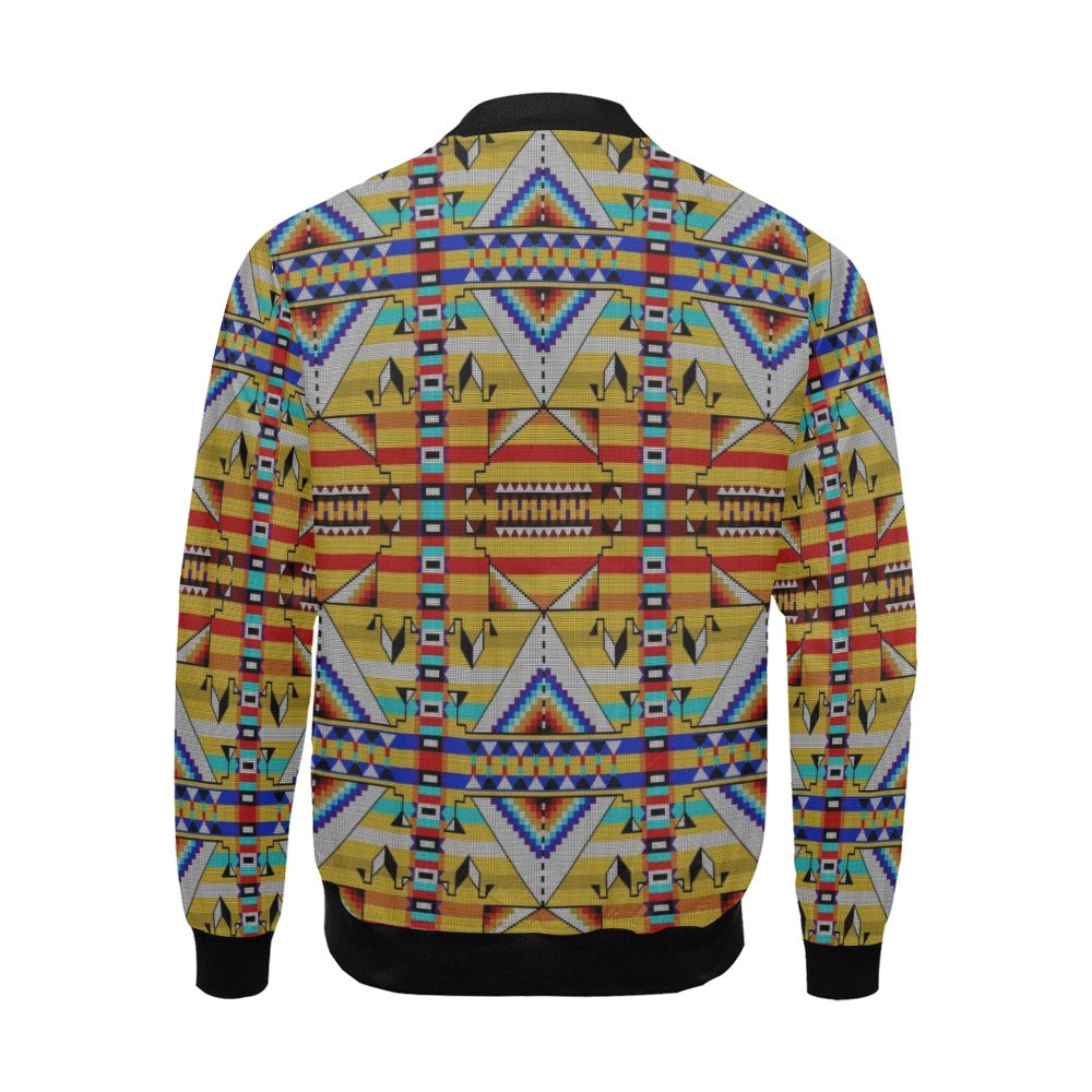 Medicine Blessing Yellow Bomber Jacket for Men