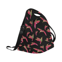 Load image into Gallery viewer, Red Swift Colourful Black Neoprene Lunch Bag/Large
