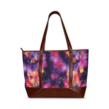 Load image into Gallery viewer, Animal Ancestors 9 Cosmic Swirl Purple and Red Tote Handbag
