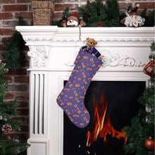 Load image into Gallery viewer, Gathering Purple Christmas Stocking
