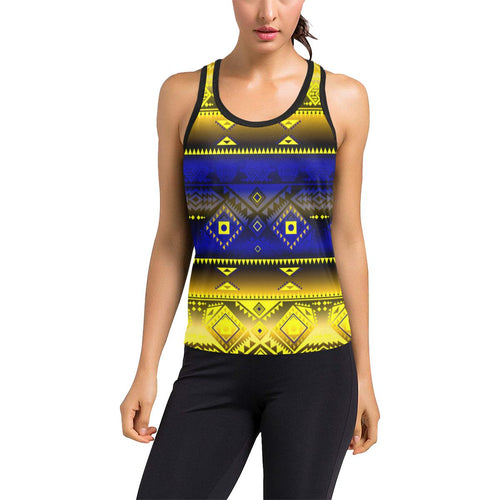 California Coast Afternoon Storm Women's Racerback Tank Top (Model T60) Racerback Tank Top (T60) e-joyer 