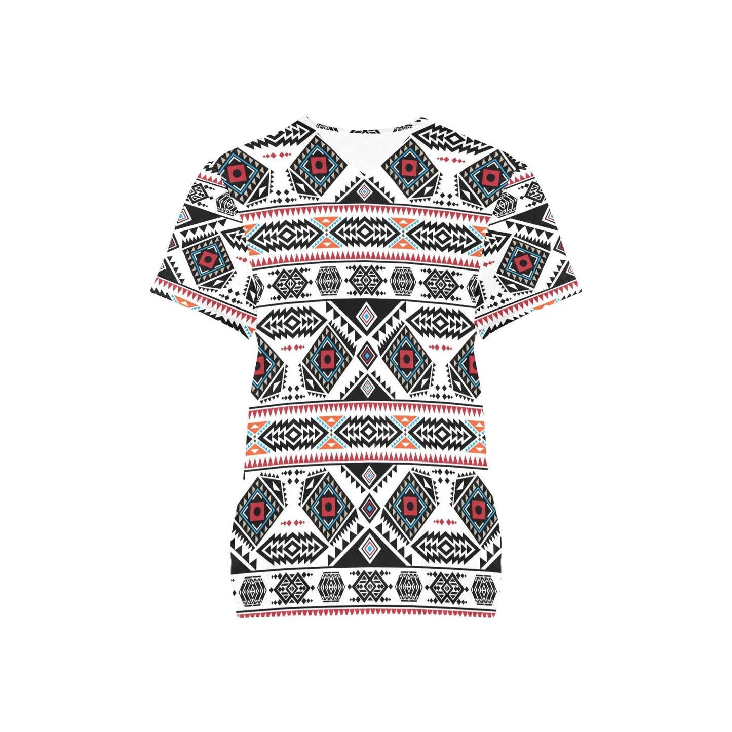 California Coast All Over Print Scrub Top Scrub Top e-joyer 