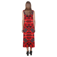 Load image into Gallery viewer, California Coast Mask Phaedra Sleeveless Open Fork Long Dress (Model D08) Phaedra Sleeveless Open Fork Long Dress (D08) e-joyer 
