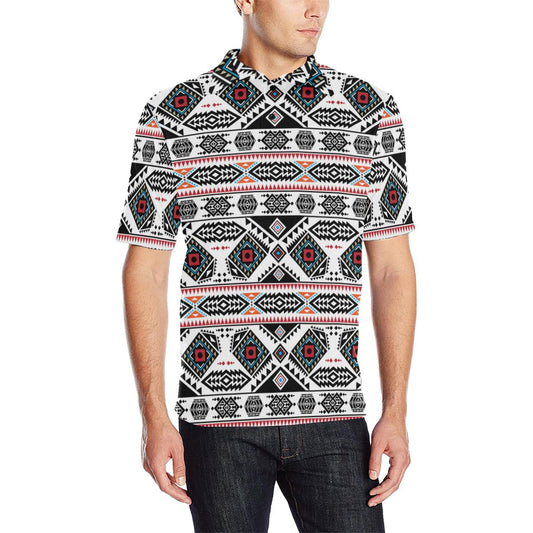 California Coast Men's All Over Print Polo Shirt (Model T55) Men's Polo Shirt (Model T55) e-joyer 