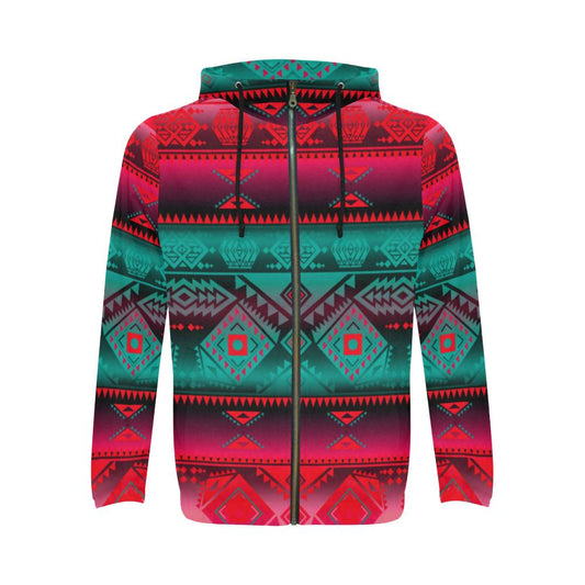 California Coast Summer Gather All Over Print Full Zip Hoodie for Men (Model H14) All Over Print Full Zip Hoodie for Men (H14) e-joyer 