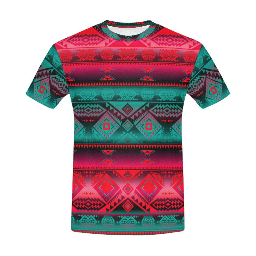 California Coast Summer Gather All Over Print T-Shirt for Men (USA Size) (Model T40) All Over Print T-Shirt for Men (T40) e-joyer 