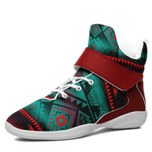 Load image into Gallery viewer, California Coast Summer Gather Ipottaa Basketball / Sport High Top Shoes - White Sole 49 Dzine US Men 7 / EUR 40 White Sole with Dark Red Strap 
