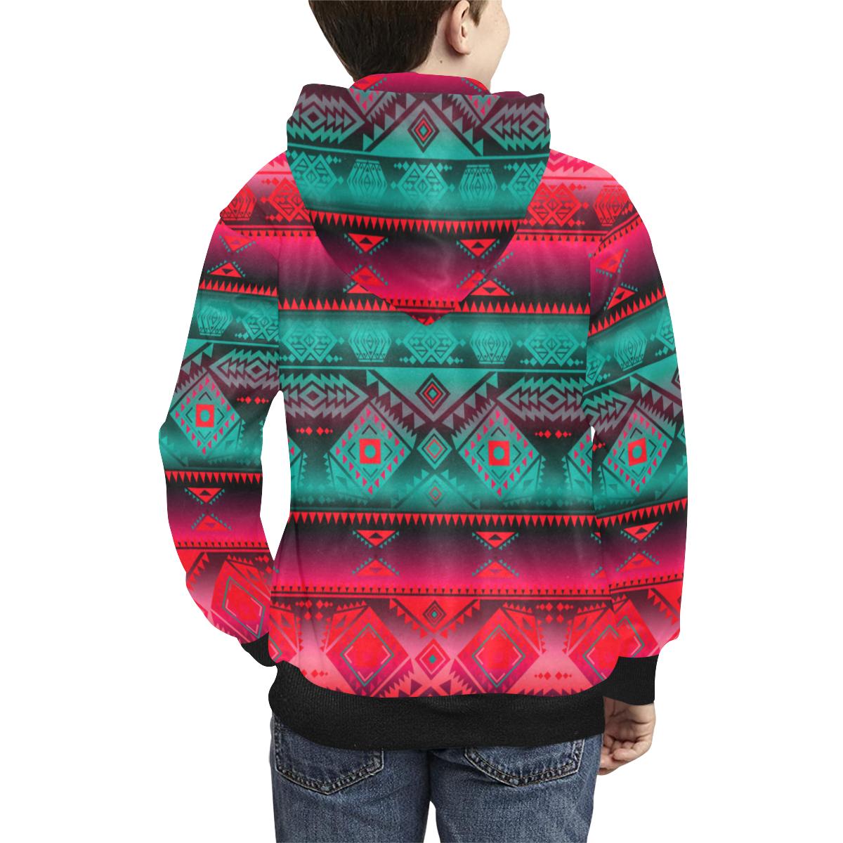 California Coast Summer Gather Kids' All Over Print Hoodie (Model H38) Kids' AOP Hoodie (H38) e-joyer 