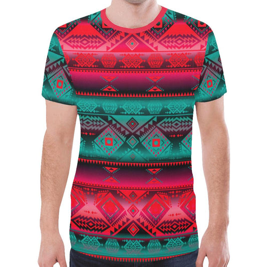 California Coast Summer Gather New All Over Print T-shirt for Men (Model T45) New All Over Print T-shirt for Men (T45) e-joyer 
