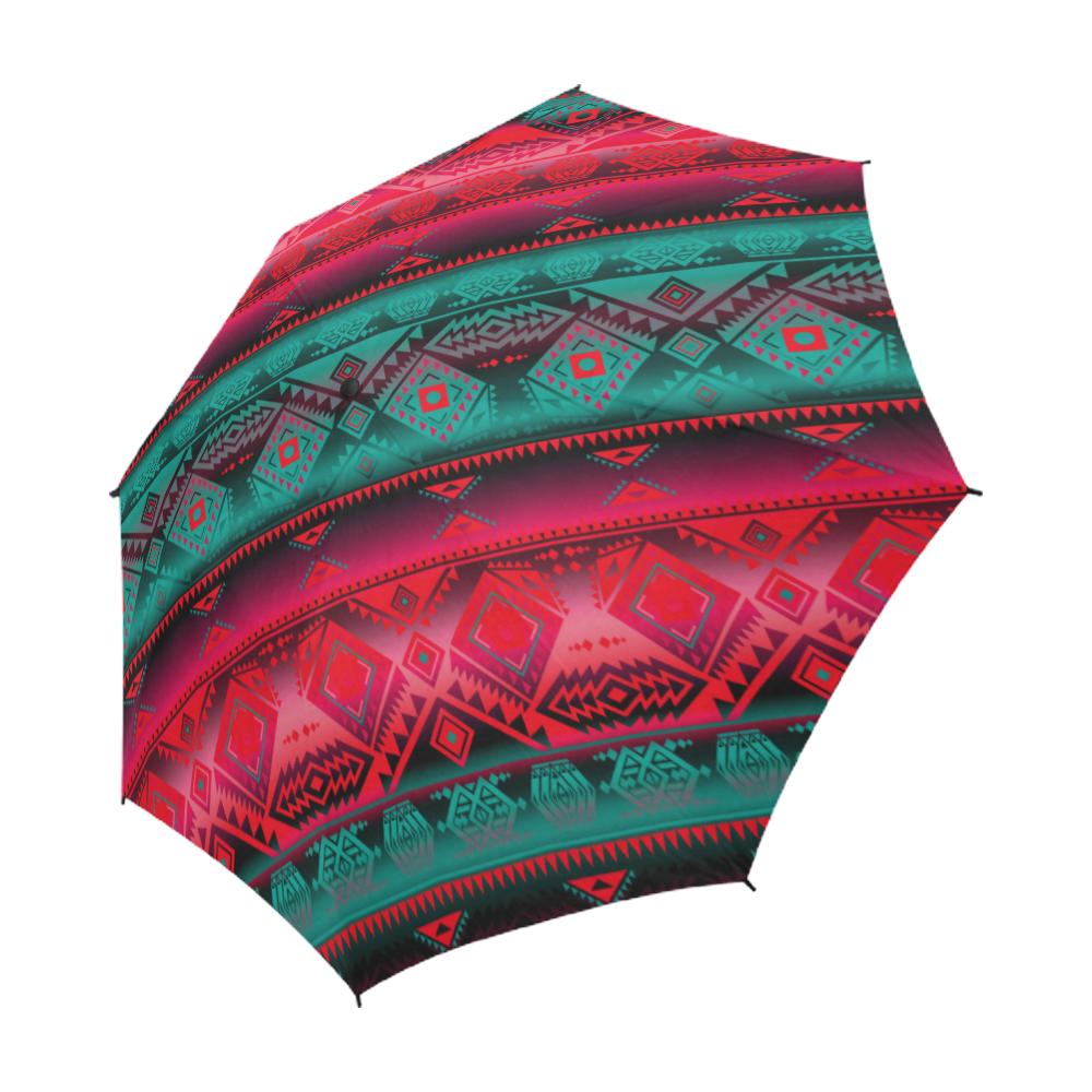 California Coast Summer Gather Semi-Automatic Foldable Umbrella Semi-Automatic Foldable Umbrella e-joyer 