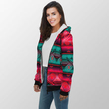 Load image into Gallery viewer, California Coast Summer Gather Sherpa Hoodie 49 Dzine 
