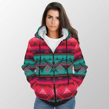 Load image into Gallery viewer, California Coast Summer Gather Sherpa Hoodie 49 Dzine 
