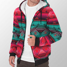 Load image into Gallery viewer, California Coast Summer Gather Sherpa Hoodie 49 Dzine 
