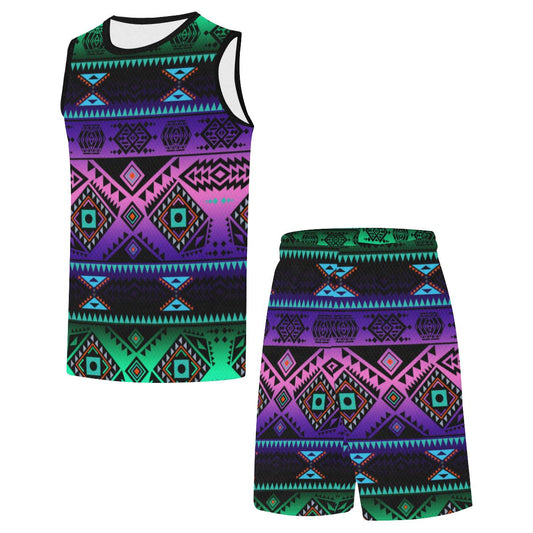 California Coast Sunrise All Over Print Basketball Uniform Basketball Uniform e-joyer 