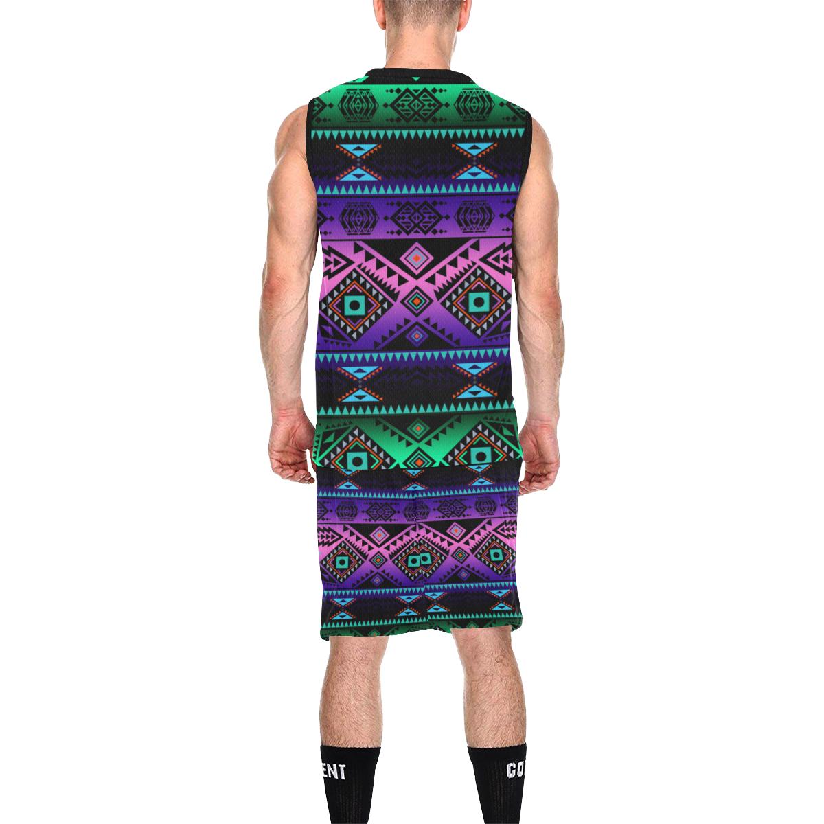 California Coast Sunrise All Over Print Basketball Uniform Basketball Uniform e-joyer 