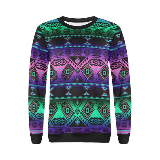 California Coast Sunrise All Over Print Crewneck Sweatshirt for Women (Model H18) Crewneck Sweatshirt for Women (H18) e-joyer 