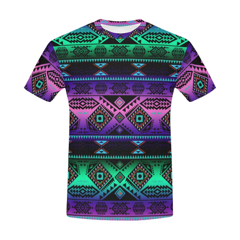 California Coast Sunrise All Over Print T-Shirt for Men (USA Size) (Model T40) All Over Print T-Shirt for Men (T40) e-joyer 