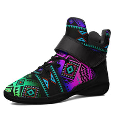 Load image into Gallery viewer, California Coast Sunrise Ipottaa Basketball / Sport High Top Shoes 49 Dzine US Women 4.5 / US Youth 3.5 / EUR 35 Black Sole with Black Strap 
