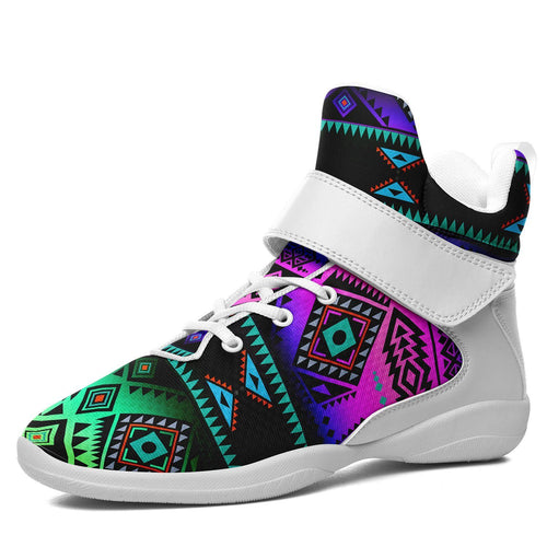 California Coast Sunrise Ipottaa Basketball / Sport High Top Shoes - White Sole 49 Dzine US Men 7 / EUR 40 White Sole with White Strap 