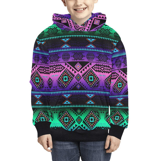 California Coast Sunrise Kids' All Over Print Hoodie (Model H38) Kids' AOP Hoodie (H38) e-joyer 