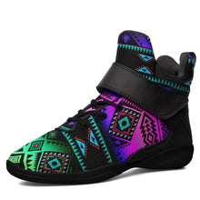 Load image into Gallery viewer, California Coast Sunrise Kid&#39;s Ipottaa Basketball / Sport High Top Shoes 49 Dzine US Women 4.5 / US Youth 3.5 / EUR 35 Black Sole with Black Strap 
