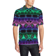 Load image into Gallery viewer, California Coast Sunrise Men&#39;s All Over Print Polo Shirt (Model T55) Men&#39;s Polo Shirt (Model T55) e-joyer 
