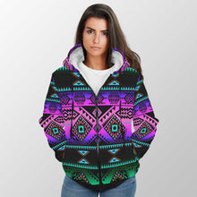 Load image into Gallery viewer, California Coast Sunrise Sherpa Hoodie 49 Dzine 
