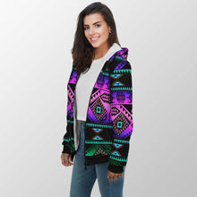 Load image into Gallery viewer, California Coast Sunrise Sherpa Hoodie 49 Dzine 
