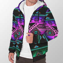 Load image into Gallery viewer, California Coast Sunrise Sherpa Hoodie 49 Dzine 
