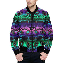 Load image into Gallery viewer, California Coast Sunrise Unisex Heavy Bomber Jacket with Quilted Lining All Over Print Quilted Jacket for Men (H33) e-joyer 
